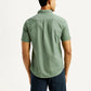 Men's Solid Slim Fit Shirt - Back View