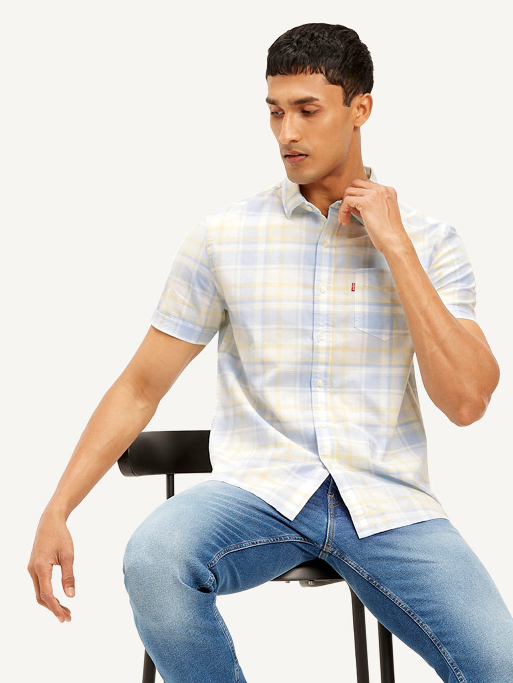 Men's Checkered Slim Fit Shirt