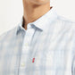 Men's Checked Slim Fit Oxford Shirt - Detail View