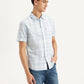 Men's Checked Slim Fit Oxford Shirt - Side View