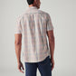 Men's Checkered Slim Fit Shirt - Back View