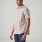 Men's Checkered Slim Fit Shirt - Side View