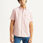 Men's Solid Light Pink Slim Fit Oxford Shirt - Styleshot View