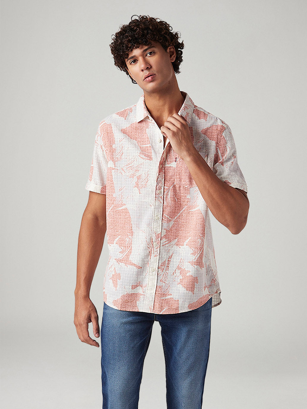 Men's Abstract Slim Fit Shirt - Styleshot View
