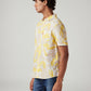 Men's Abstract Slim Fit Shirt - Side View