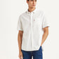 Men's Solid White Slim Fit Shirt - Styleshot View