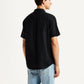 Men's Solid Black Slim Fit Shirt - Back View