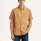 Men's Solid Yellow Slim Fit Oxford Shirt - Styleshot View