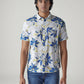 Men's Floral Slim Fit Dobby Shirt - Front View