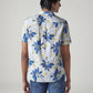 Men's Floral Slim Fit Dobby Shirt - Back View