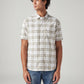 Men's Checkered Slim Fit Shirt - Front View