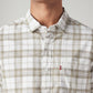 Men's Checkered Slim Fit Shirt - Detail View