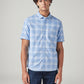 Men's Checkered Slim Fit Shirt - Front View
