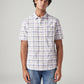 Men's Checkered Slim Fit Shirt - Front View