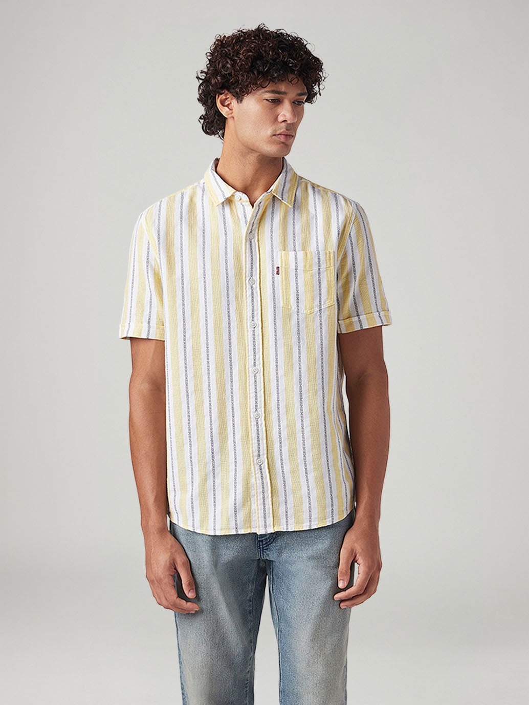 Men's Striped Relaxed Fit Shirt