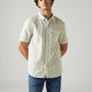 Men's Striped Relaxed Fit Shirt - Front View