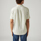 Men's Striped Relaxed Fit Shirt - Back View