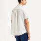 Men's Solid White Slim Fit Oxford Shirt - Back View
