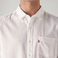 Men's Solid White Slim Fit Oxford Shirt - 99e66011-e126-49a7-b1d0-b0f4c9bcc2a7 View