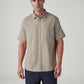 Men's Solid Slim Fit Oxford Shirt - Front View