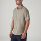 Men's Solid Slim Fit Oxford Shirt - Side View