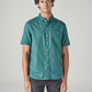 Men's Solid Slim Fit Oxford Shirt - Front View