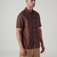 Men's Solid Slim Fit Oxford Shirt - Side View