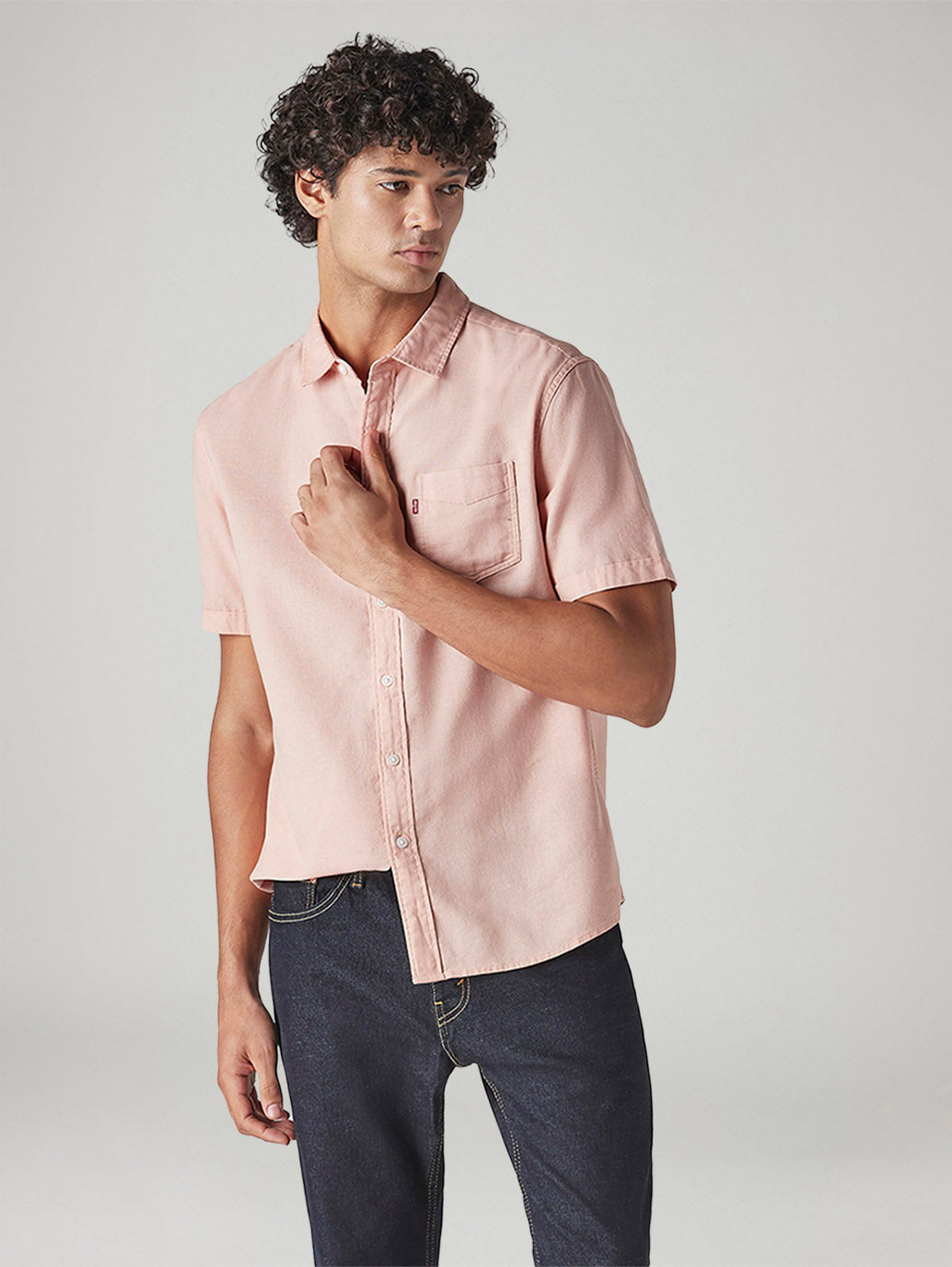Men's Solid Slim Fit Oxford Shirt
