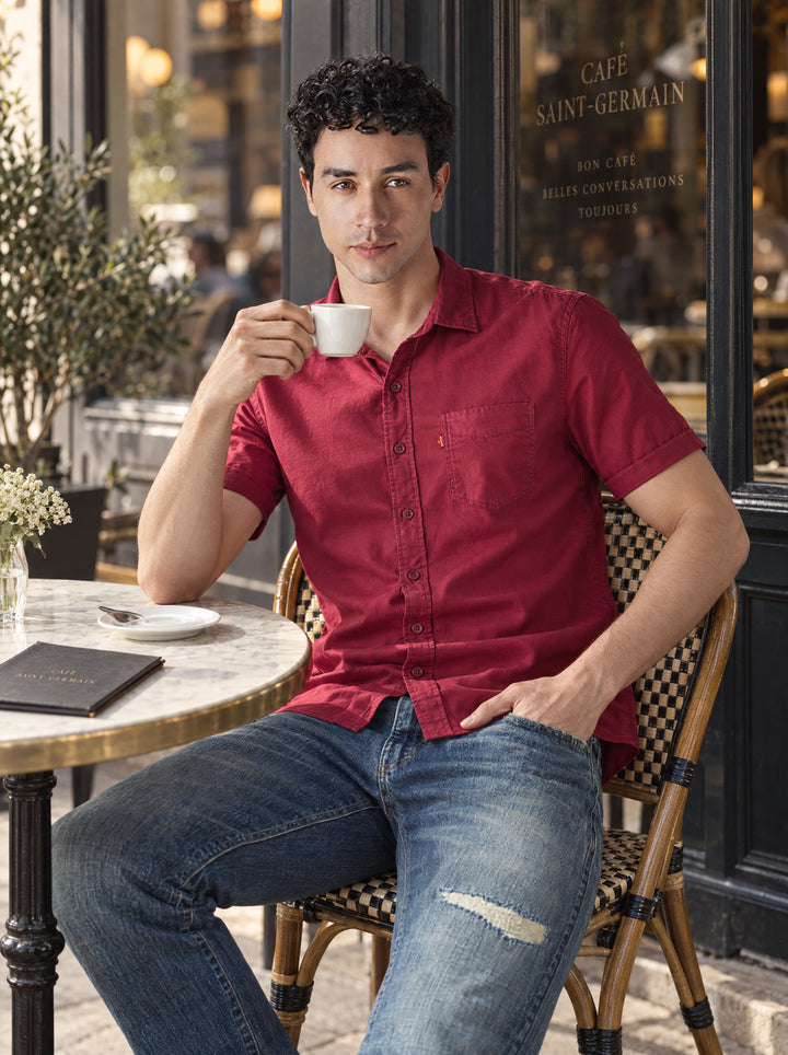 Men's Solid Slim Fit Shirt