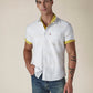 Men's Solid Button Down Collar Slim Fit Oxford Shirt - Styleshot View