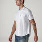 Men's Solid Button Down Collar Slim Fit Oxford Shirt - 20 View