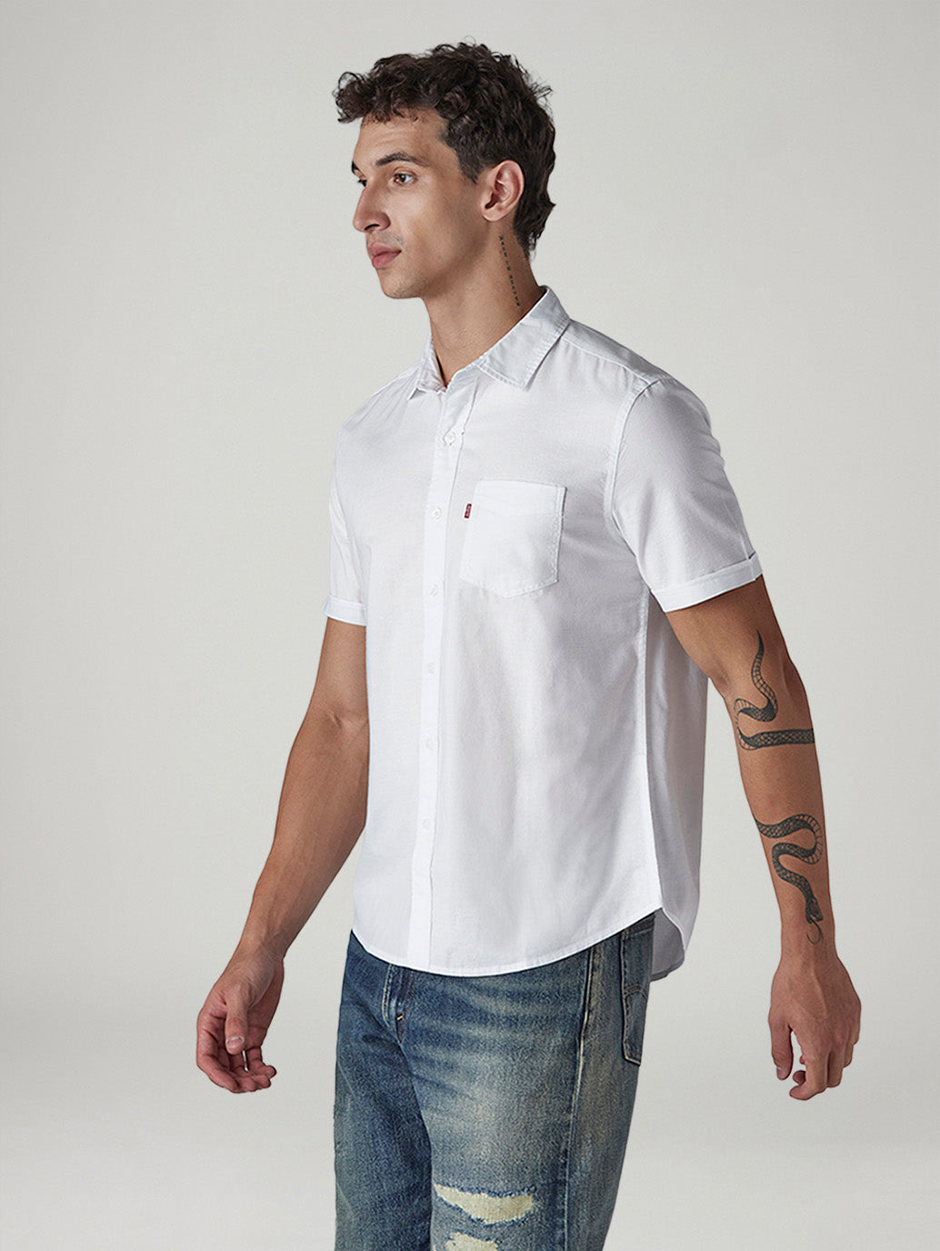 Men's Solid Button Down Collar Slim Fit Oxford Shirt - 20 View