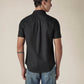 Men's Solid Button Down Collar Slim Fit Oxford Shirt - Back View