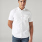 Men's Solid Slim Fit Oxford Shirt - Front View