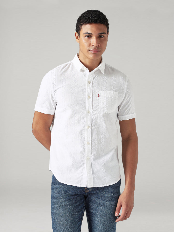 Men's Solid Slim Fit Oxford Shirt