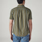 Men's Striped Slim Fit Dobby Shirt - Back View