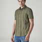 Men's Striped Slim Fit Dobby Shirt - Side View