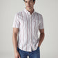 Men's Striped Slim Fit Dobby Shirt - Styleshot View