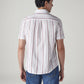 Men's Striped Slim Fit Dobby Shirt - Back View