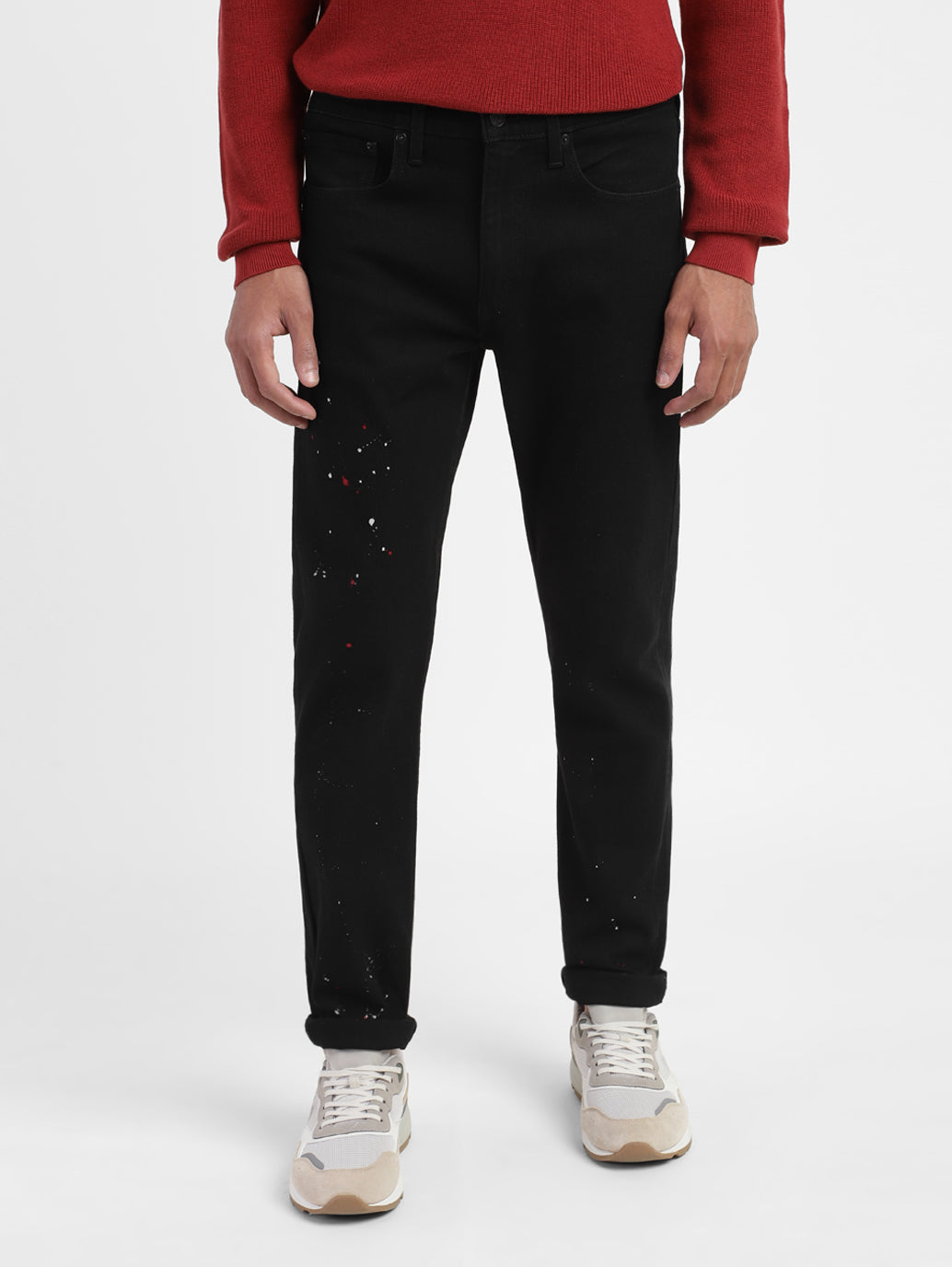 Men's 512 Black Slim Tapered Fit Mid Rise Jeans