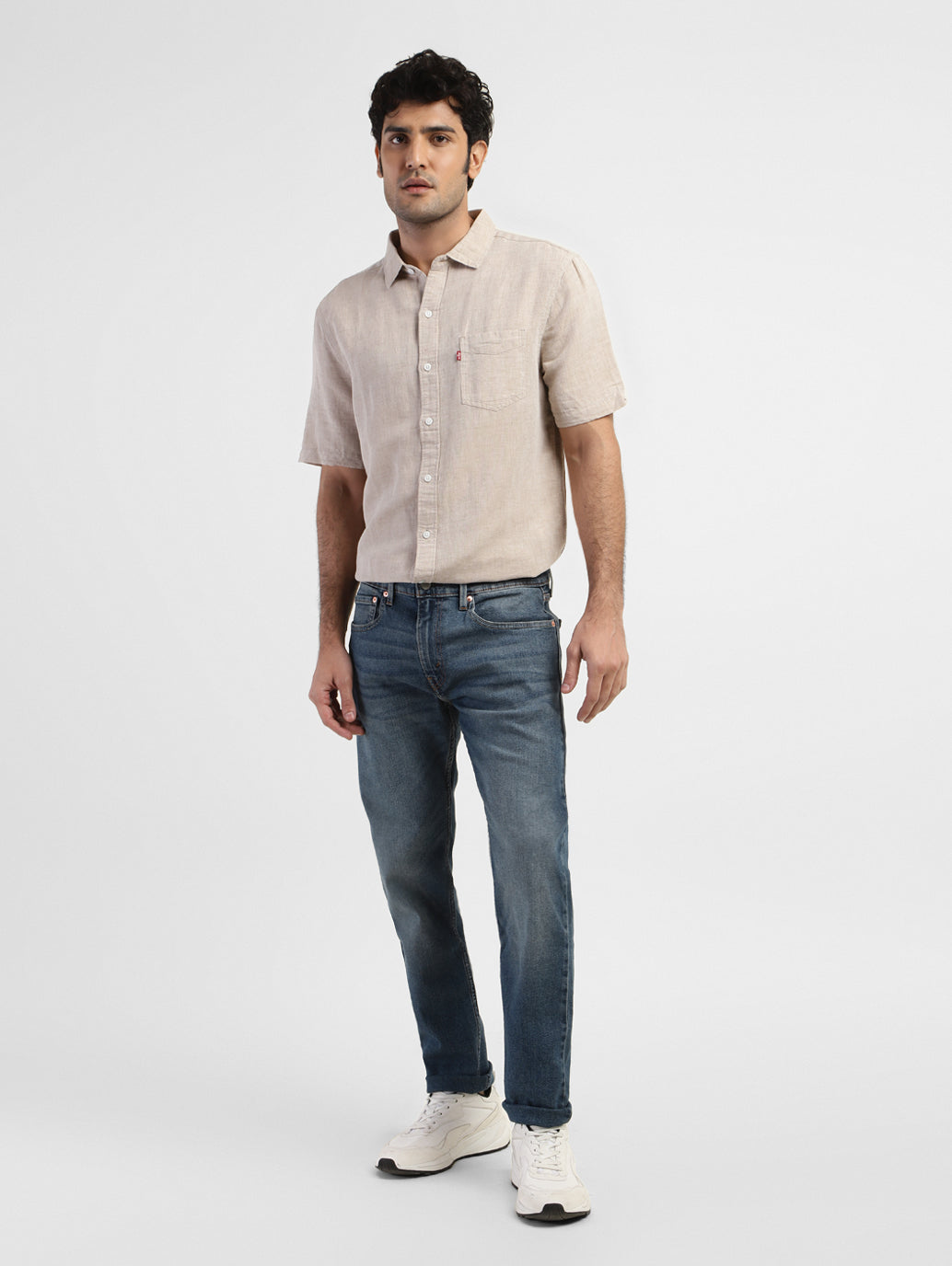 Men's 512 Blue Slim Tapered Fit Mid Rise Jeans