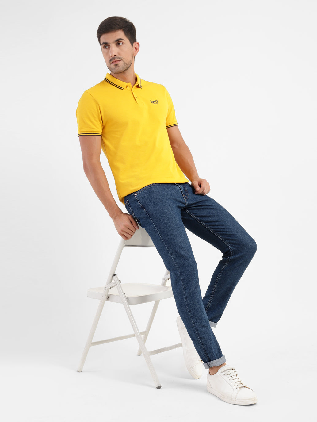 Men's 512 Blue Slim Tapered Fit Mid Rise Jeans