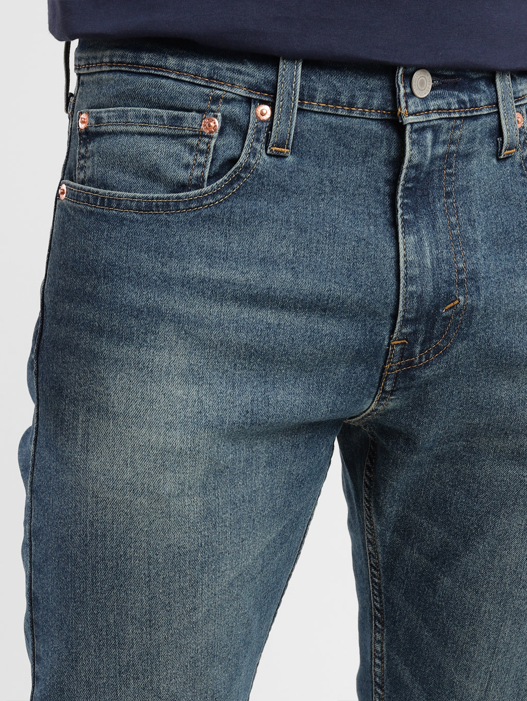 Men's 512 Blue Slim Tapered Fit Mid Rise Jeans - 78ae98ac-574d-488a-9471-674ac778f7d2 View