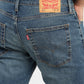 Men's 512 Blue Slim Tapered Fit Mid Rise Jeans - 41001a34-3747-4cef-9c05-3e5933f17314 View