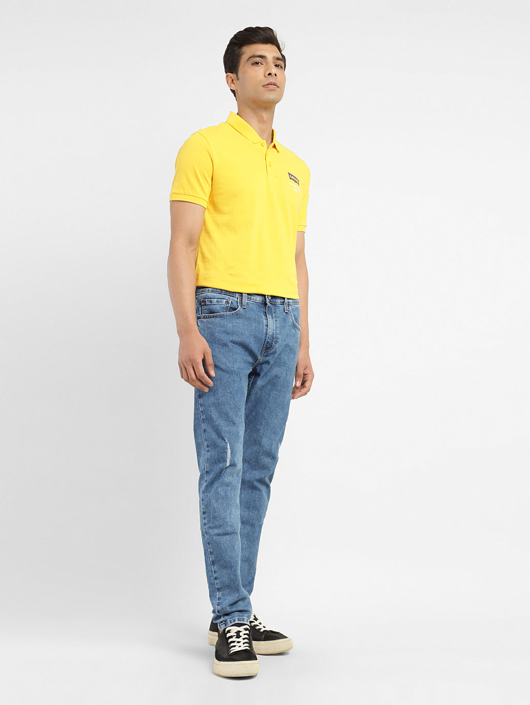 Men's 512 Blue Slim Tapered Fit Mid Rise Jeans