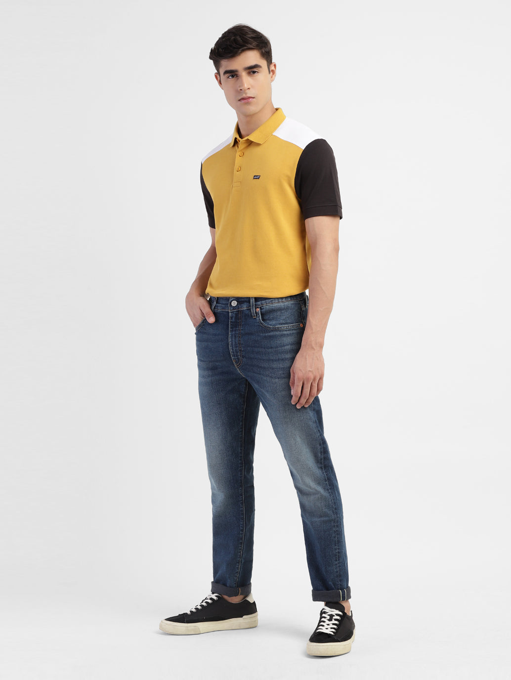 Men's 512 Blue Slim Tapered Fit Mid Rise Jeans