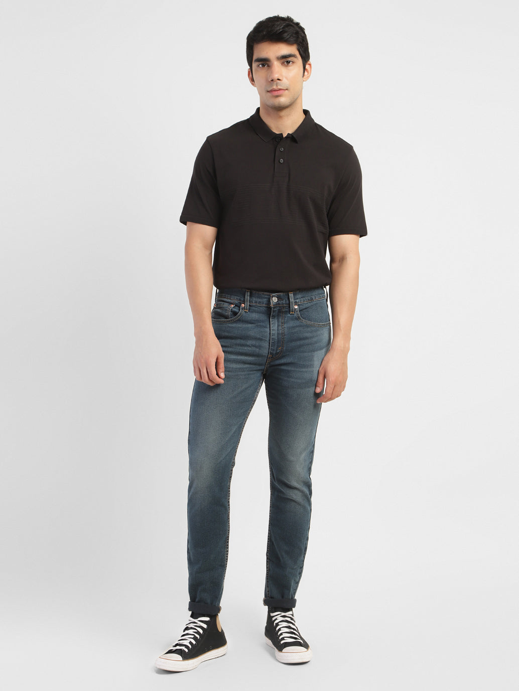 Men's 512 Blue Slim Tapered Fit Mid Rise Jeans