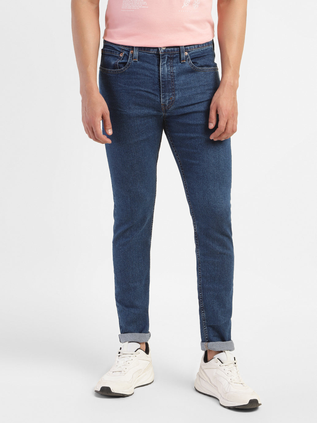 Men's 512 Blue Slim Tapered Fit Mid Rise Jeans
