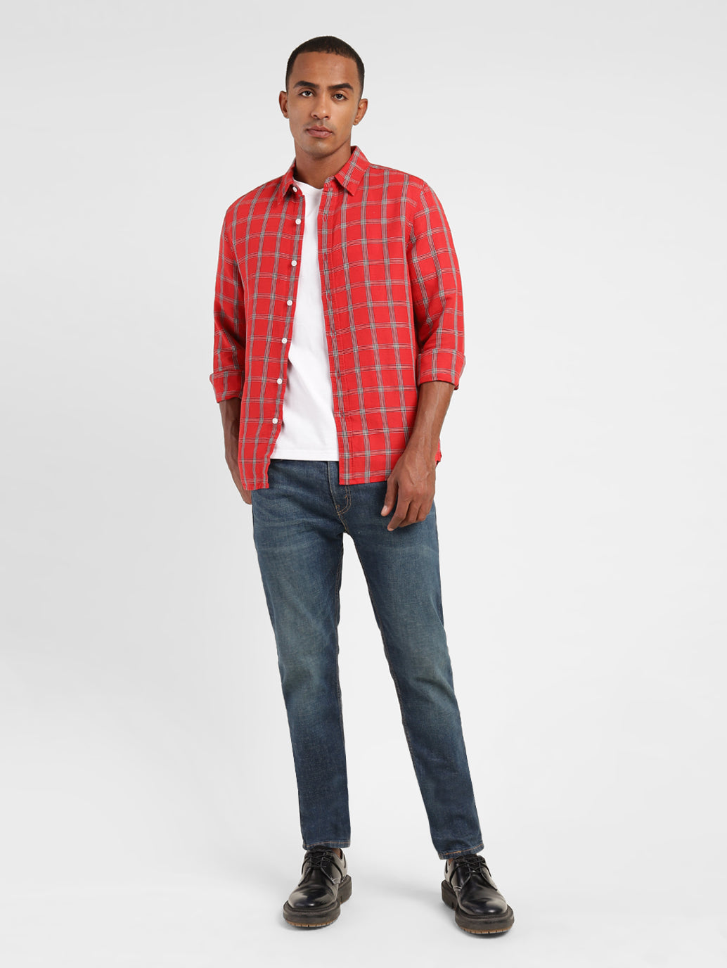 Men's 512 Blue Slim Tapered Fit Mid Rise Jeans