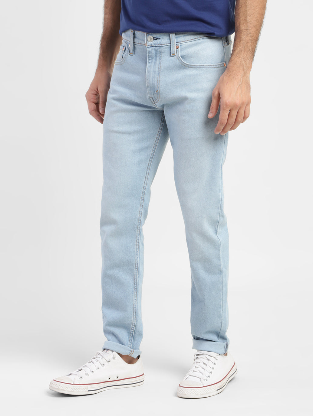 Men's 512 Blue Slim Tapered Fit Mid Rise Jeans - 8ea9a460-8295-46e2-9293-7802c6a495b6 View